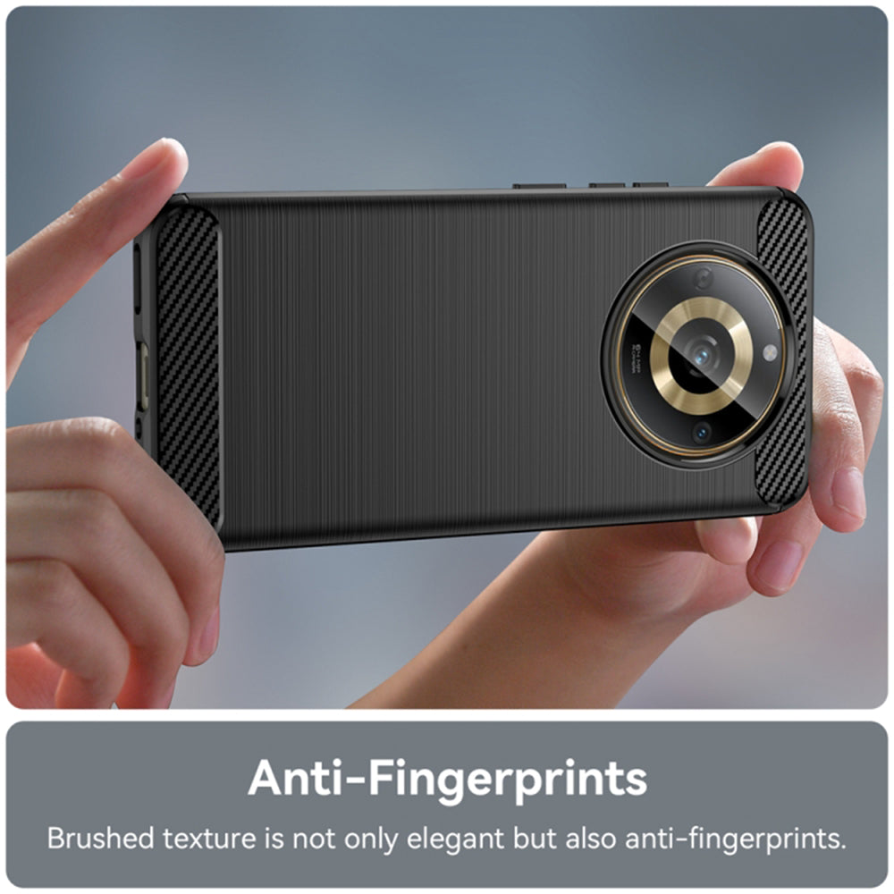 Techsuit - Carbon Silicone - Realme 11 - Black