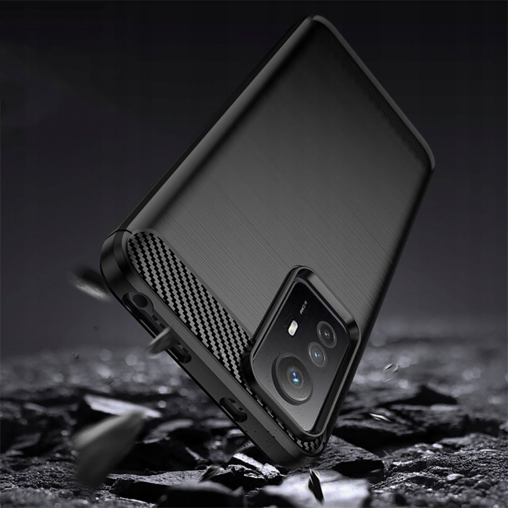 Techsuit - Carbon Silicone - Xiaomi Redmi Note 12S - Black