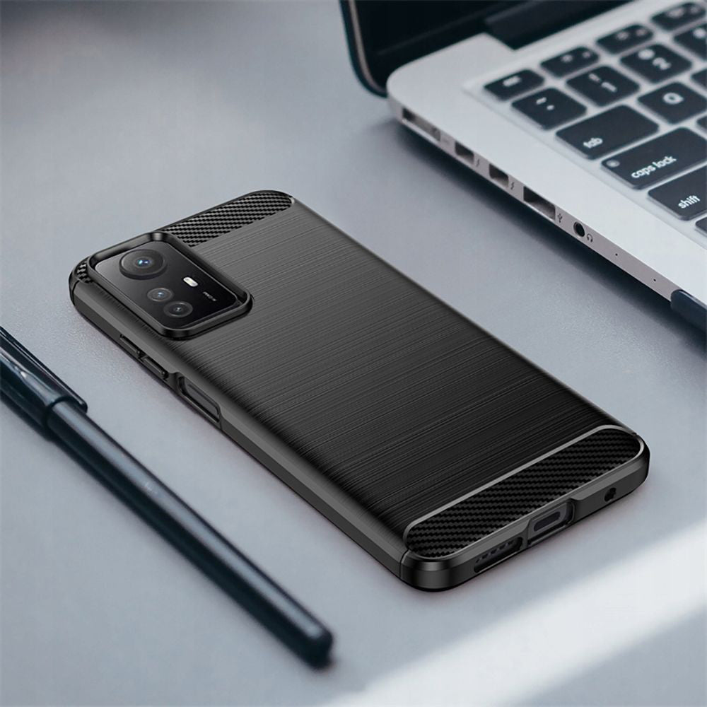 Techsuit - Carbon Silicone - Xiaomi Redmi Note 12S - Black