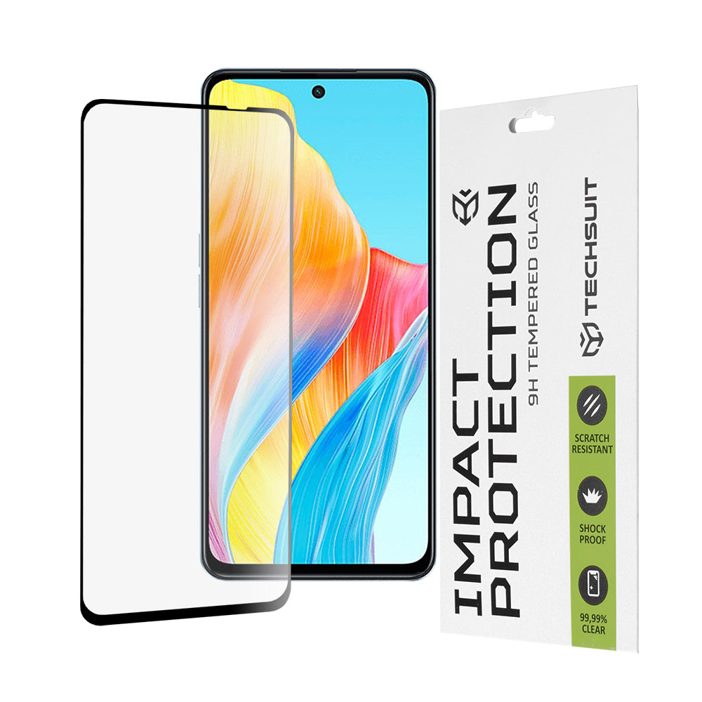 TechSuit Folie de protectie Techsuit 111D Full Cover / Full Glue Glass compatibil cu Oppo A98 5G / A79 5G / A58 4G / One