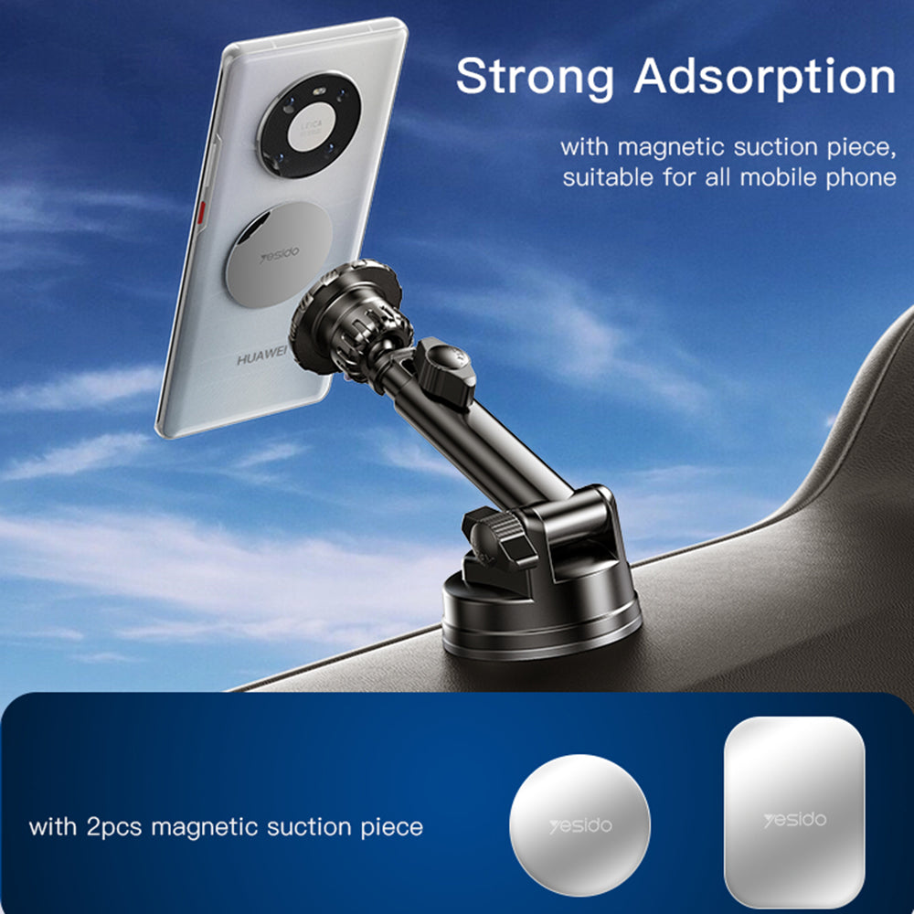 Yesido - Car Holder (C160) - for Dashboard, Air Vent, 360 Degree Multi-Angle Adjustment - Black