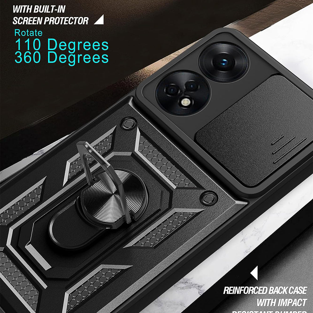 Techsuit - CamShield Series - Oppo A98 5G - Black