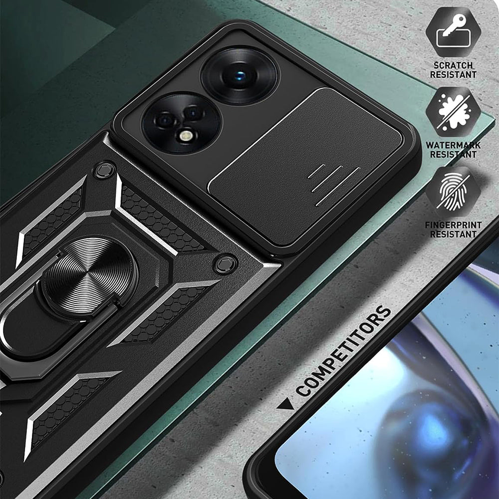 Techsuit - CamShield Series - Oppo A98 5G - Black