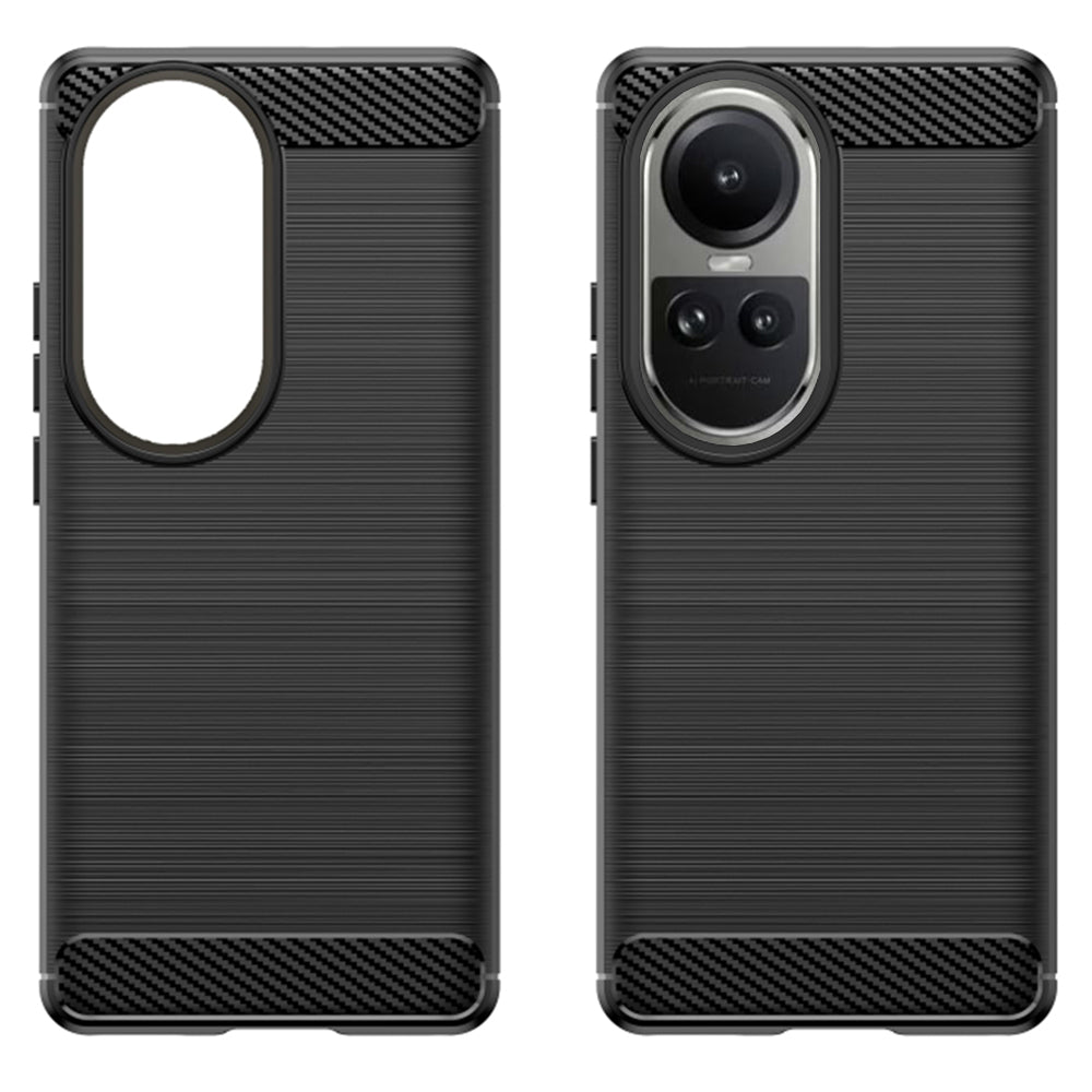 Techsuit - Carbon Silicone - Oppo Reno10 / Reno10 Pro - Black