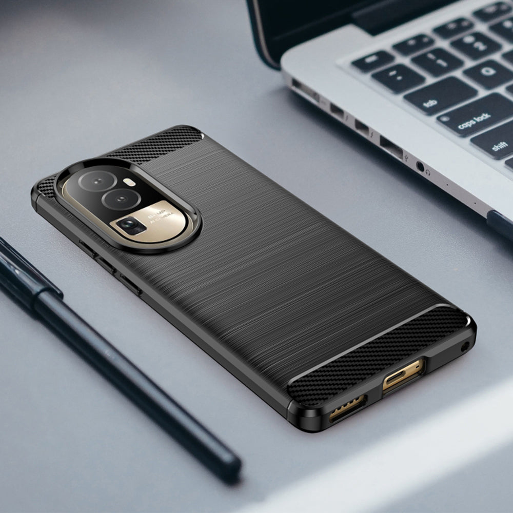 Techsuit - Carbon Silicone - Oppo Reno10 / Reno10 Pro - Black