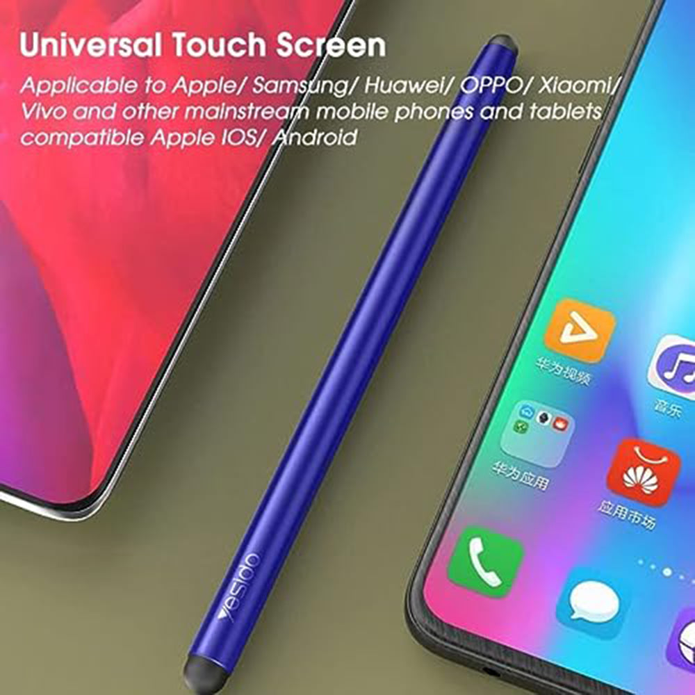 Yesido - Stylus Pen (ST01) - Aluminum Alloy, Android, iOS, Microsoft - Blue