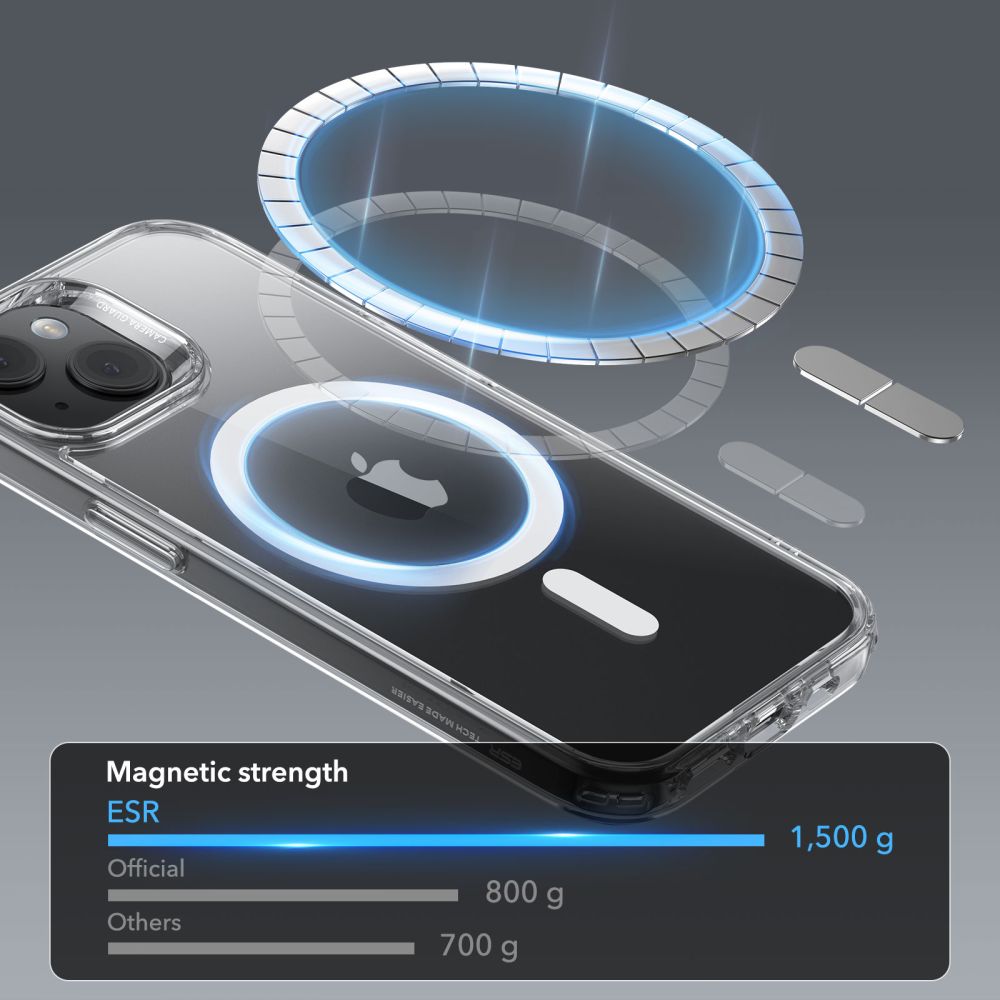 ESR - Classic Hybrid HaloLock - iPhone 15 Plus - Clear