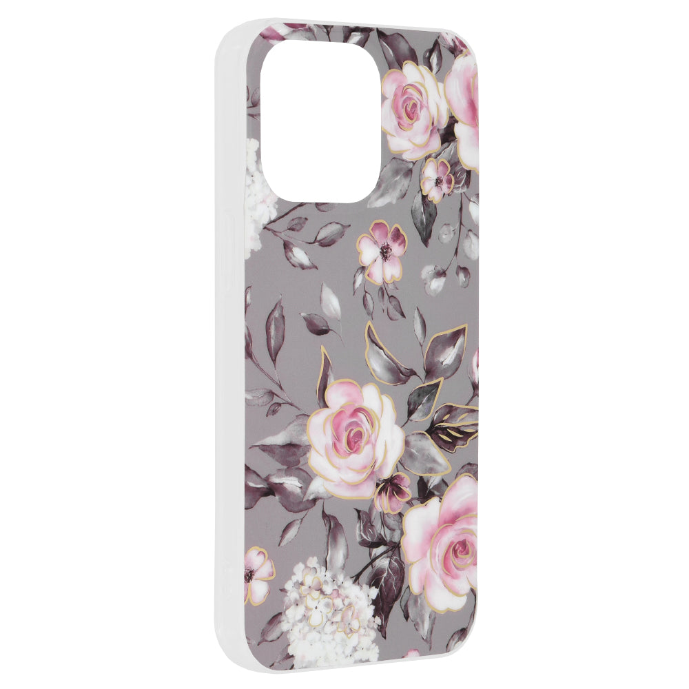 Techsuit - Marble Series - iPhone 15 Pro Max - Bloom of Ruth Gray