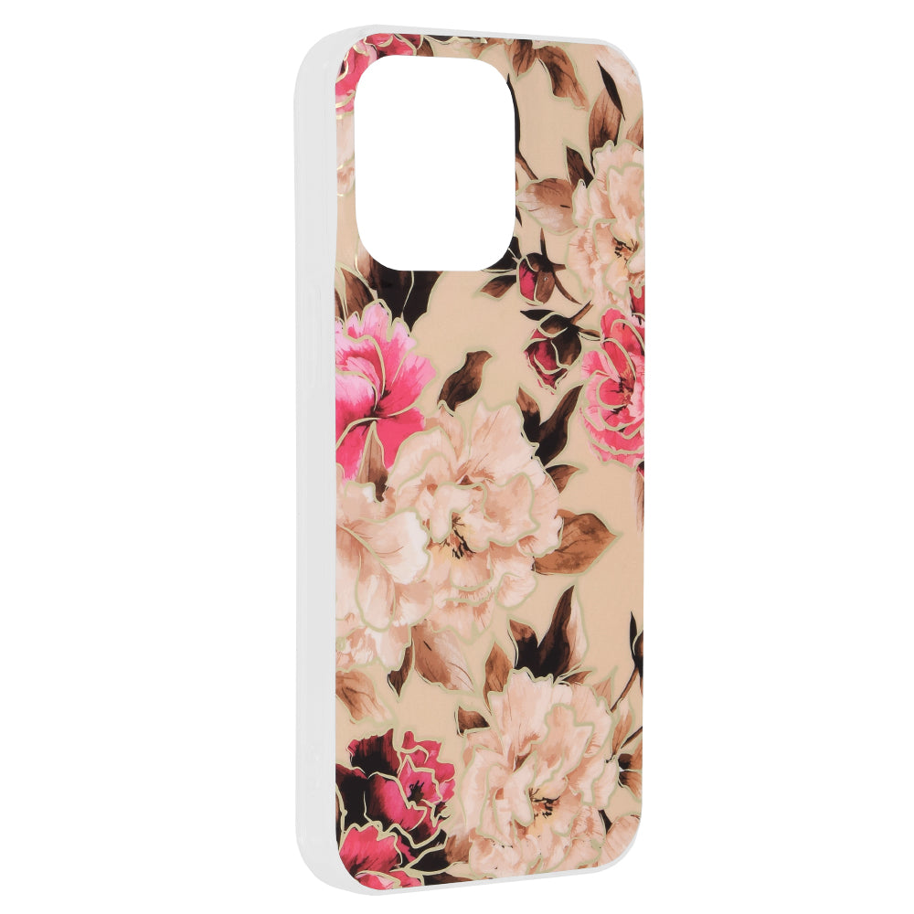 Techsuit - Marble Series - iPhone 15 Pro Max - Mary Berry Nude