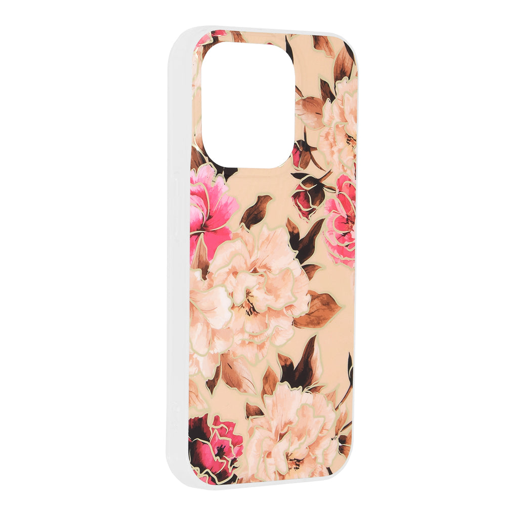 Techsuit - Marble Series - iPhone 15 Pro - Mary Berry Nude