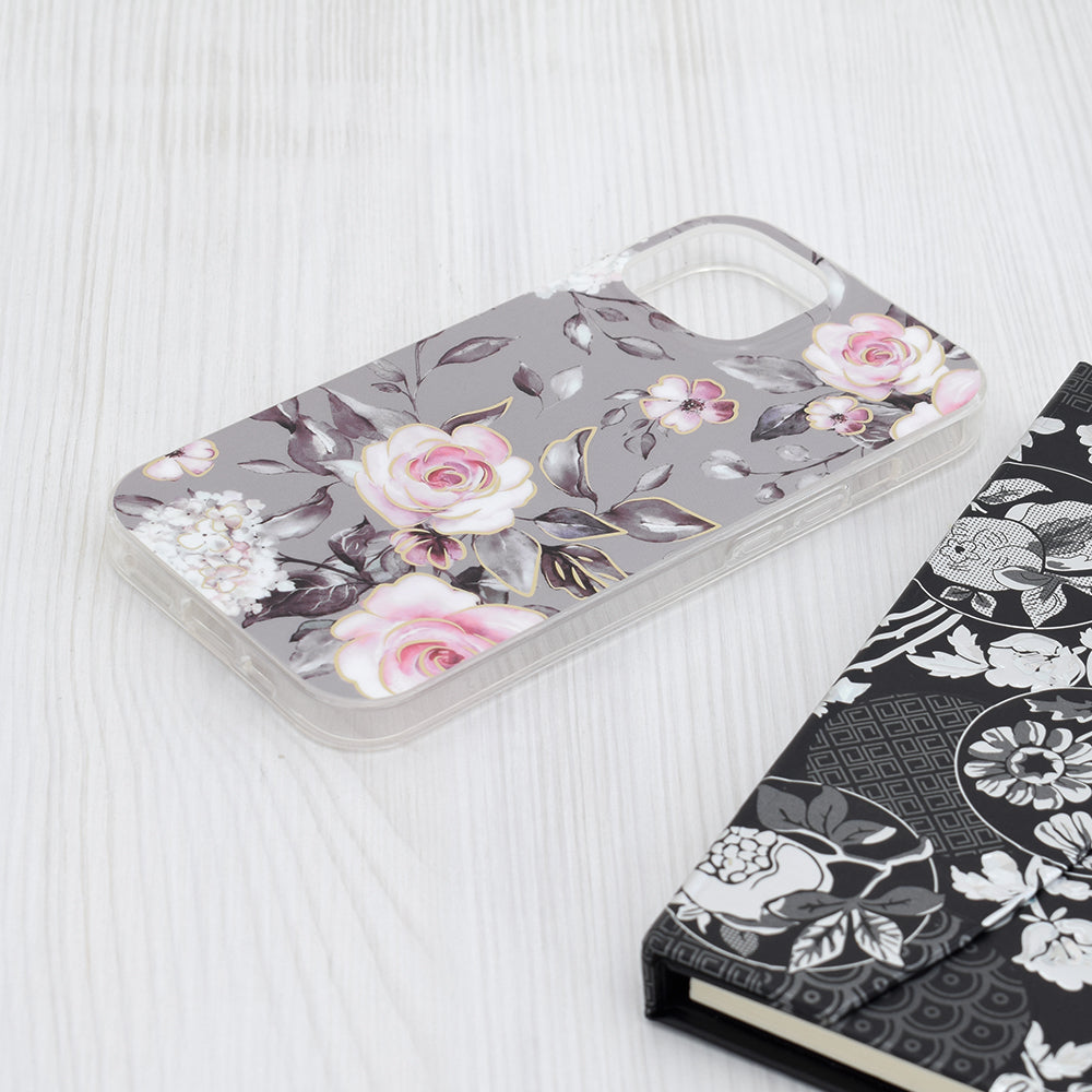 Techsuit - Marble Series - iPhone 15 - Bloom of Ruth Gray