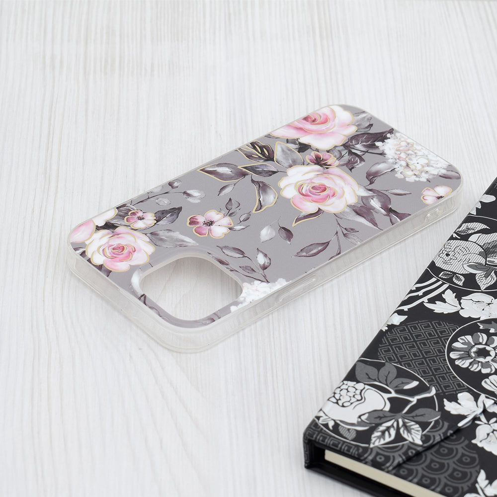 Techsuit - Marble Series - iPhone 15 - Bloom of Ruth Gray