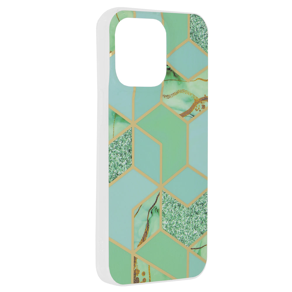 Techsuit - Marble Series - iPhone 15 Pro Max - Green Hex