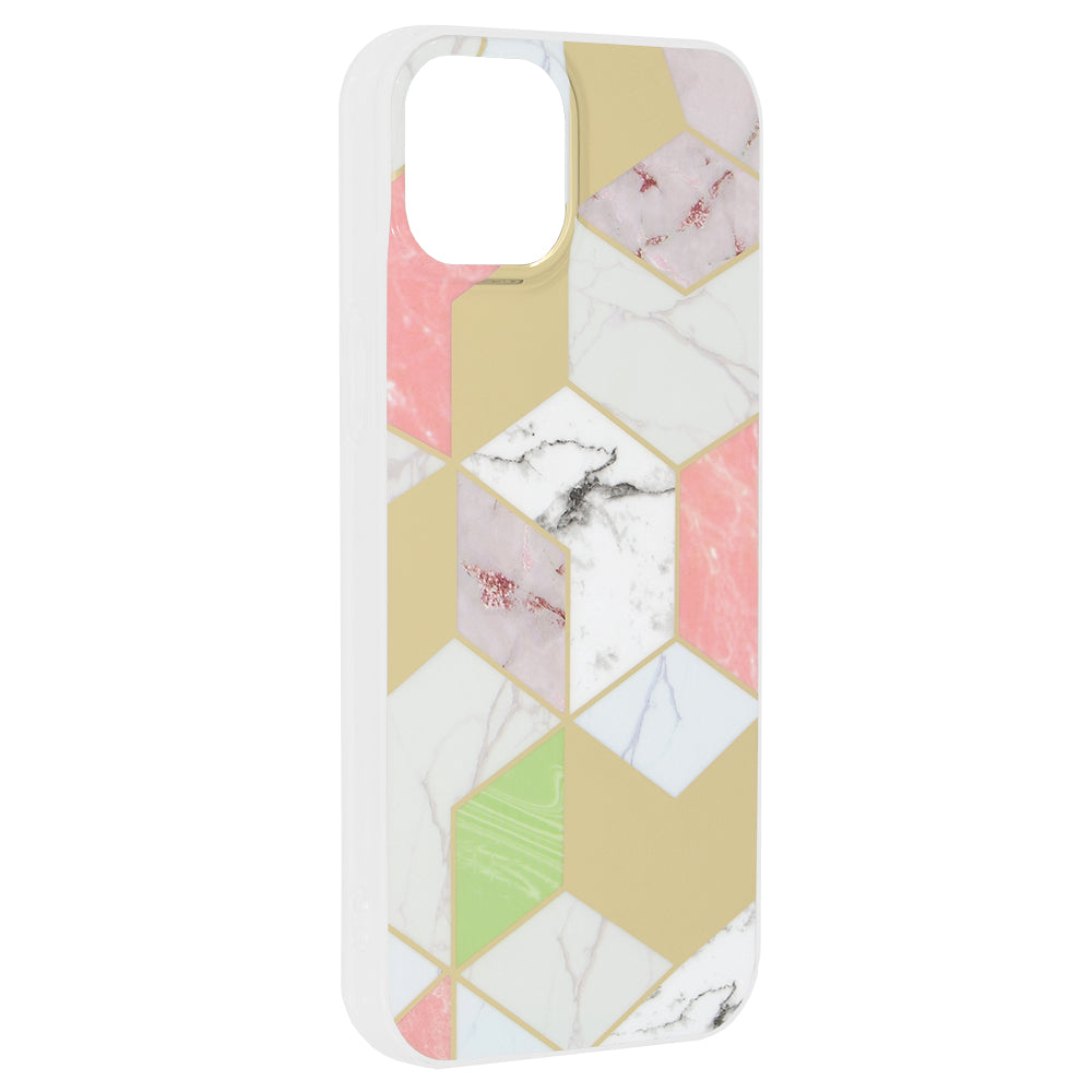 Techsuit - Marble Series - iPhone 15 Plus - Purple Hex