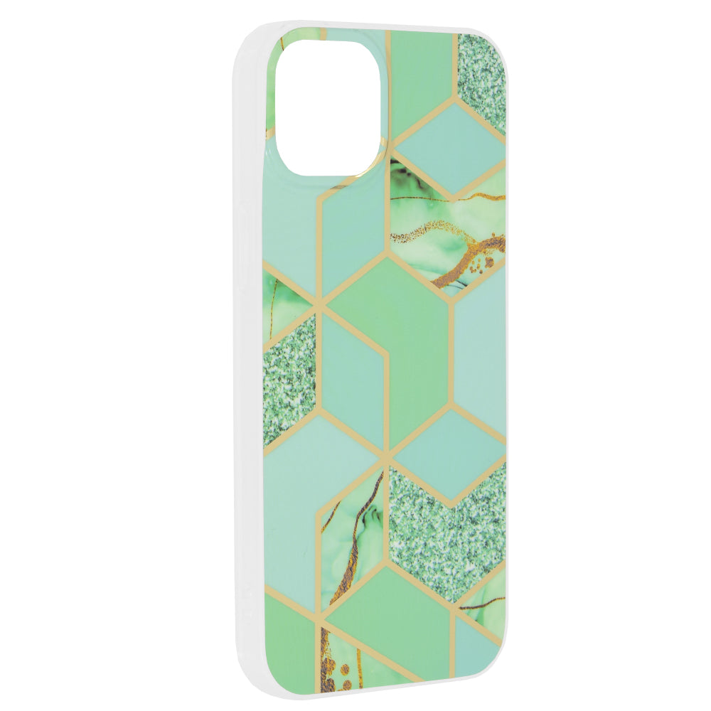 Techsuit - Marble Series - iPhone 15 Plus - Green Hex