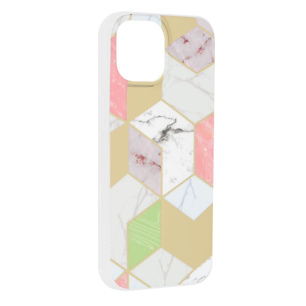 Techsuit - Marble Series - iPhone 15 - Purple Hex