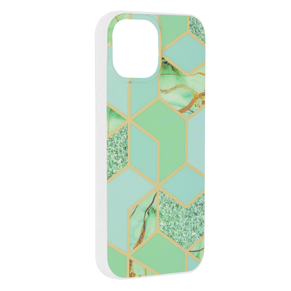 Techsuit - Marble Series - iPhone 15 - Green Hex
