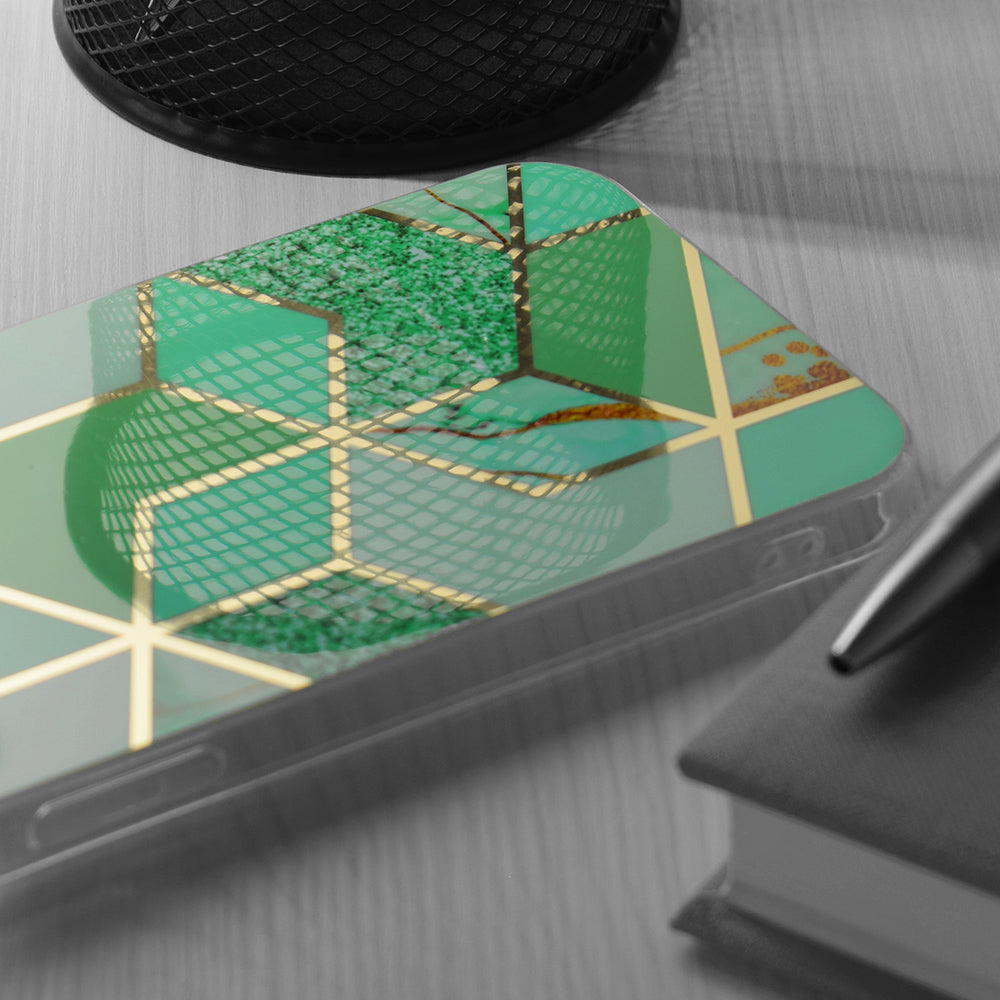 Techsuit - Marble Series - iPhone 15 - Green Hex