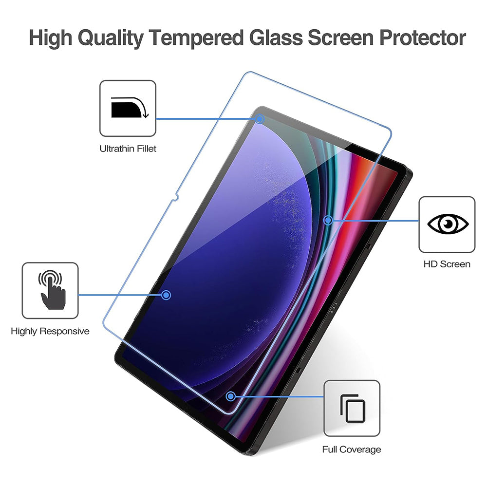 Lito - 2.5D Classic Glass - Samsung Galaxy Tab S9 Plus / S9 FE Plus / S10 Plus - Clear