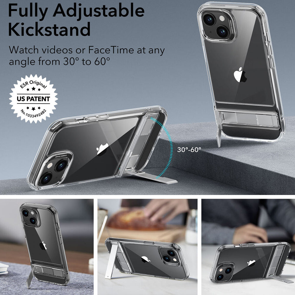 ESR - Air Shield Boost Kickstand - iPhone 15 Plus - Clear