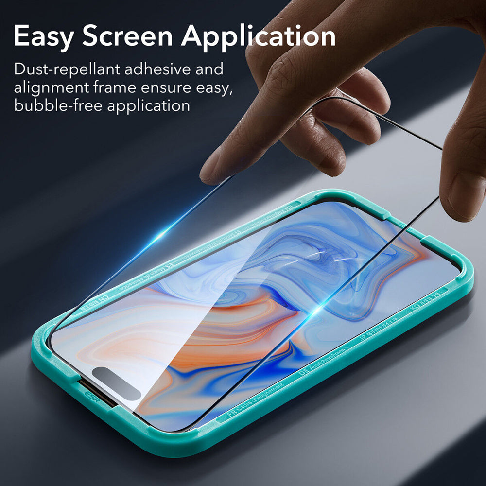 ESR - Tempered Glass - iPhone 15 - Black