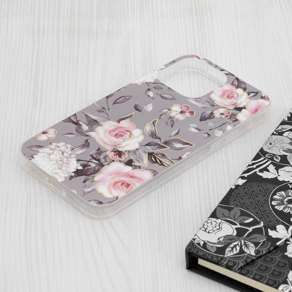 Techsuit - Marble Series - iPhone 15 Pro Max - Bloom of Ruth Gray