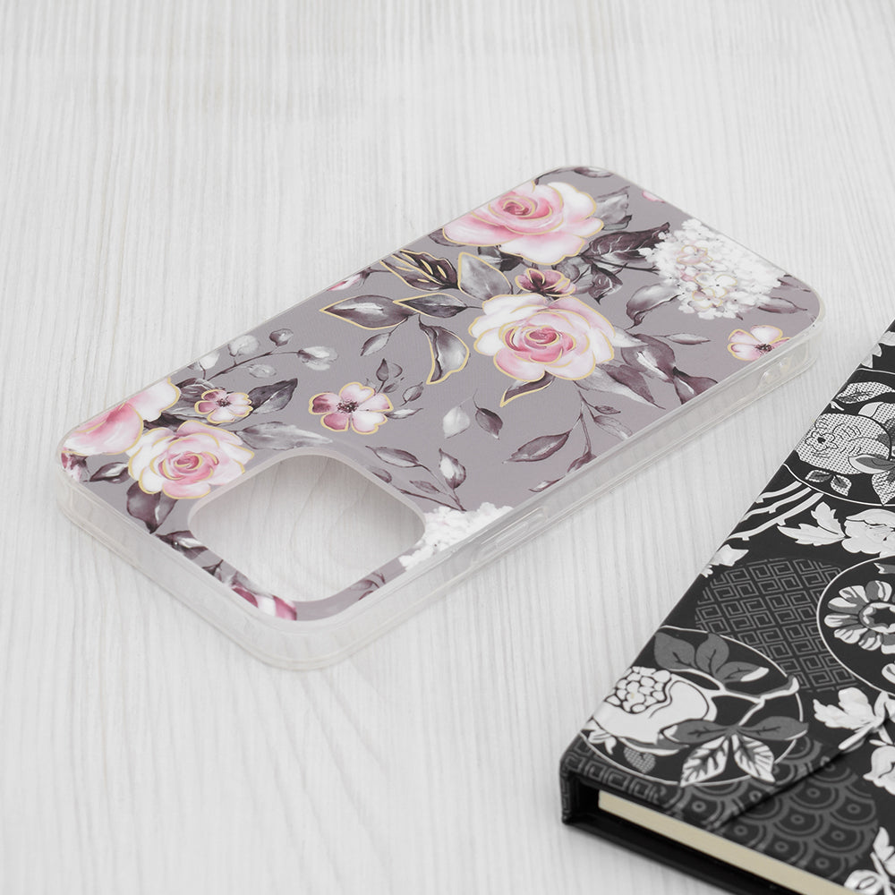 Techsuit - Marble Series - iPhone 15 Pro Max - Bloom of Ruth Gray