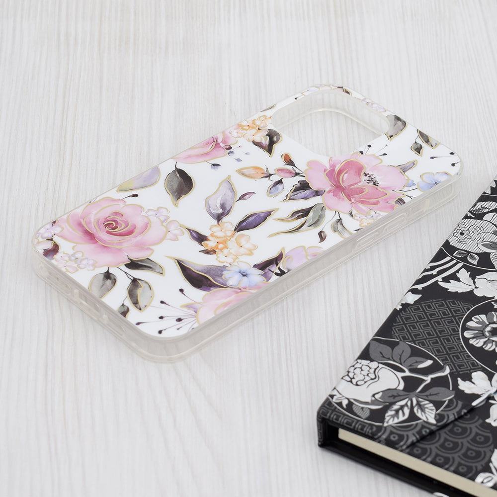 Techsuit - Marble Series - iPhone 15 Pro Max - Chloe White