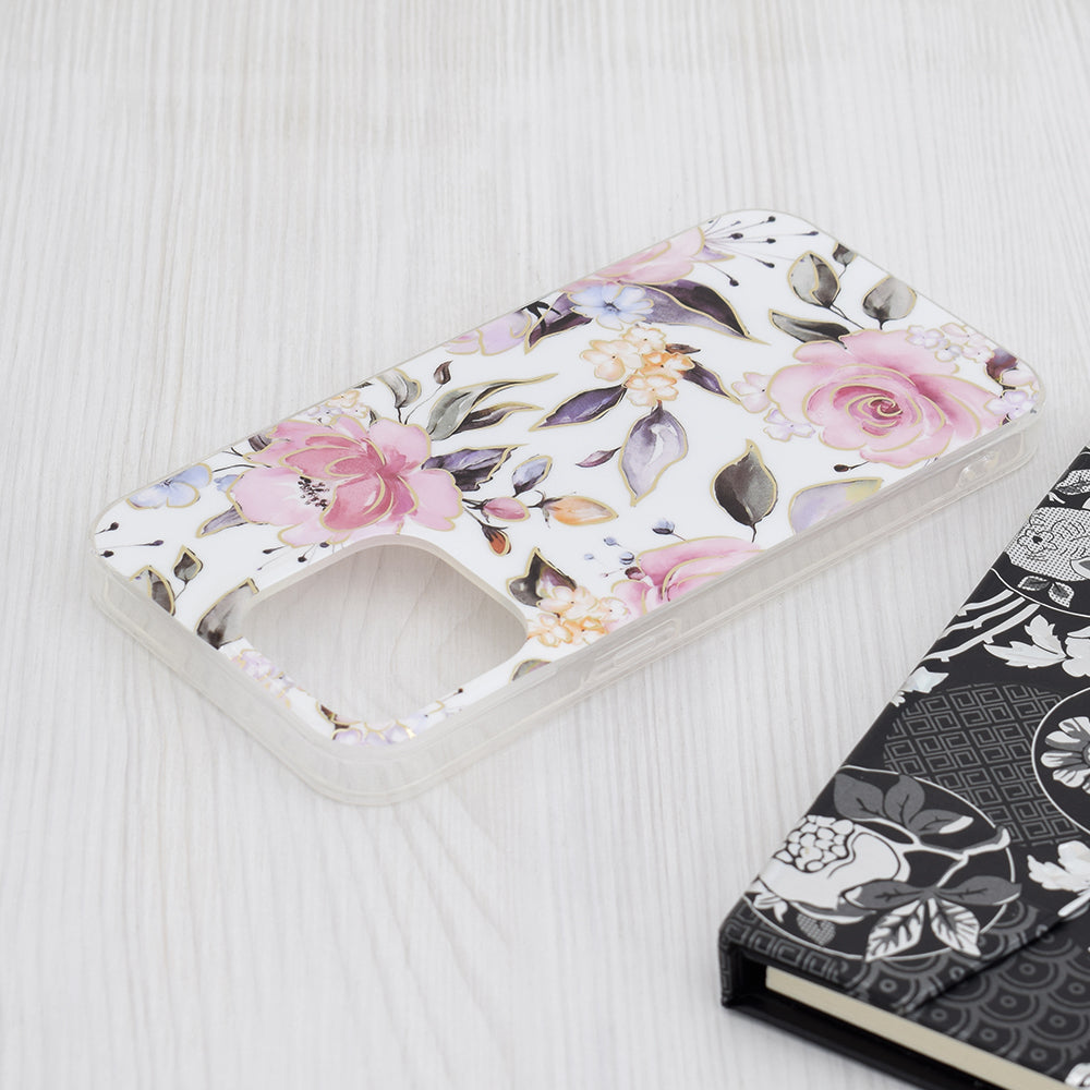 Techsuit - Marble Series - iPhone 15 Pro Max - Chloe White