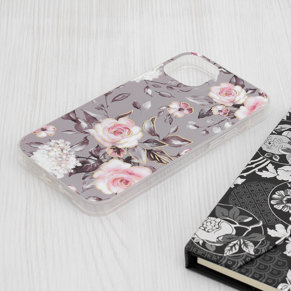 Techsuit - Marble Series - iPhone 15 Plus - Bloom of Ruth Gray