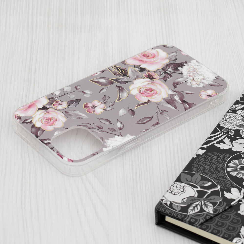 Techsuit - Marble Series - iPhone 15 Plus - Bloom of Ruth Gray