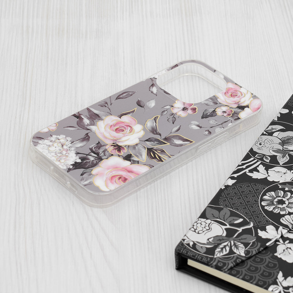 Techsuit - Marble Series - iPhone 15 Pro - Bloom of Ruth Gray