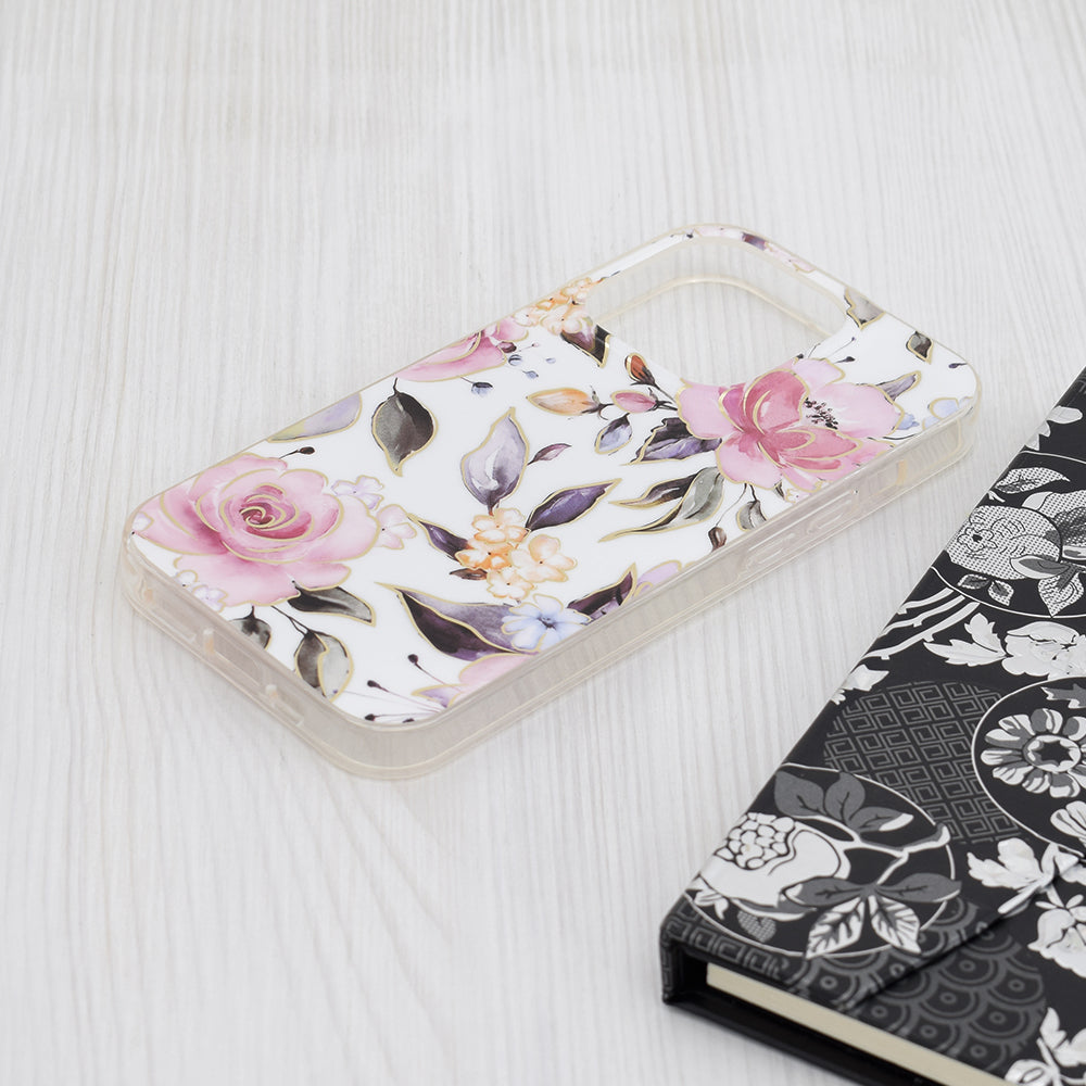 Techsuit - Marble Series - iPhone 15 Pro - Chloe White