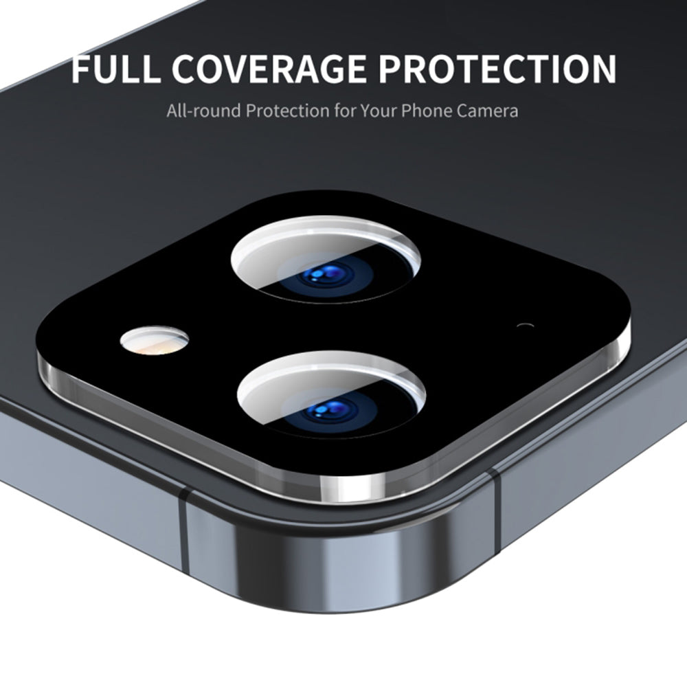 Techsuit - Full Camera Glass - iPhone 15 / iPhone 15 Plus - Black