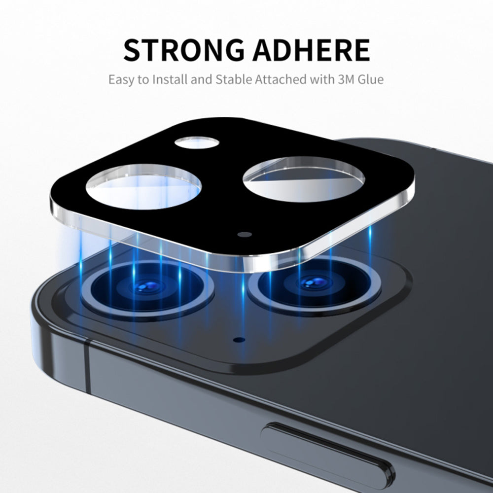 Techsuit - Full Camera Glass - iPhone 15 / iPhone 15 Plus - Black