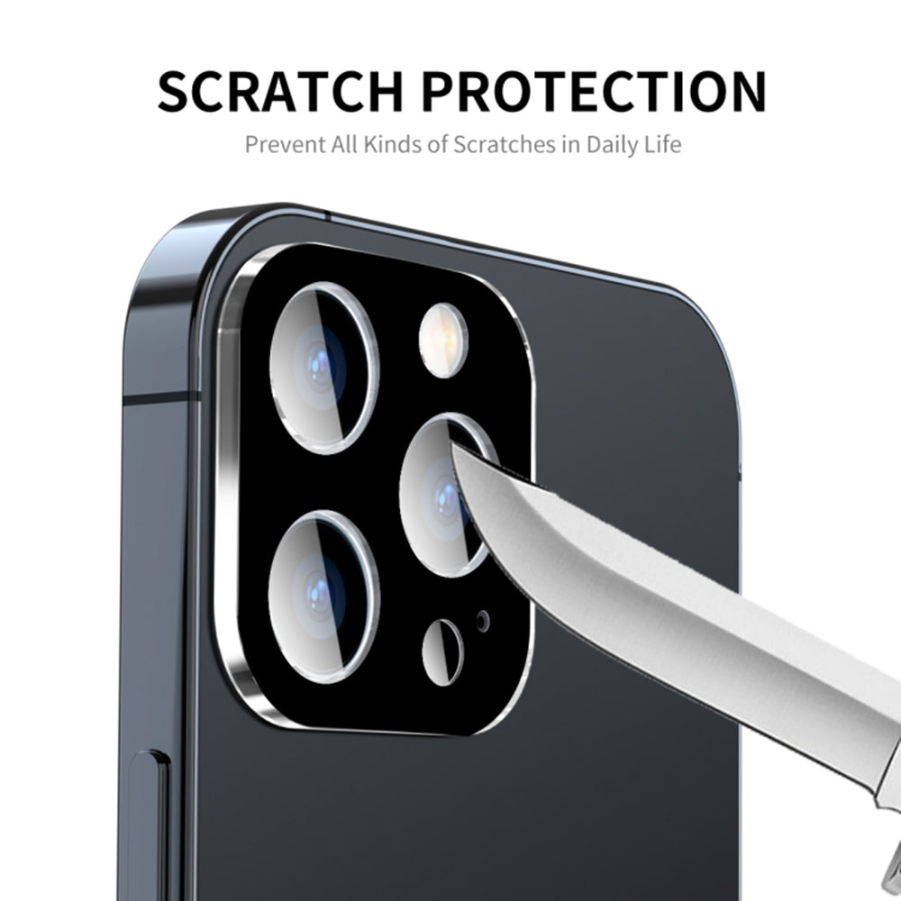 Techsuit - Full Camera Glass - iPhone 15 Pro / iPhone 15 Pro Max - Black