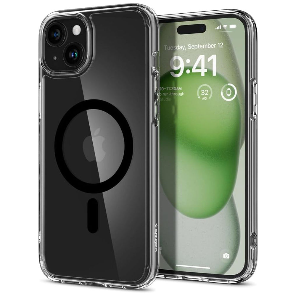 Spigen Husa de protectie Spigen Ultra Hybrid MagSafe (ACS06803) compatibil cu iPhone 15, Negru