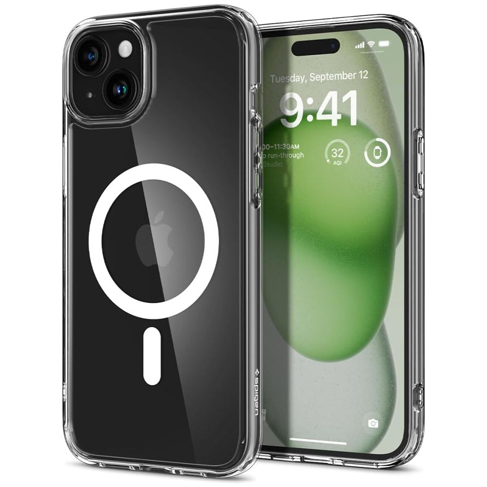 Spigen Husa de protectie Spigen Ultra Hybrid MagSafe (ACS06802) compatibil cu iPhone 15, Alb