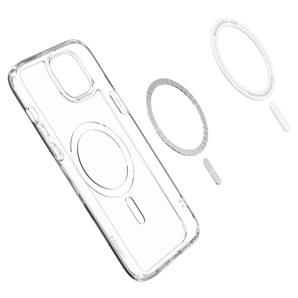 Spigen Husa de protectie Spigen Ultra Hybrid MagSafe (ACS06802) compatibil cu iPhone 15, Alb – imagine 6