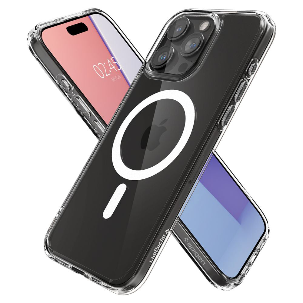 Spigen Husa de protectie Spigen Ultra Hybrid MagSafe (ACS06576) compatibil cu iPhone 15 Pro Max, Alb – imagine 6