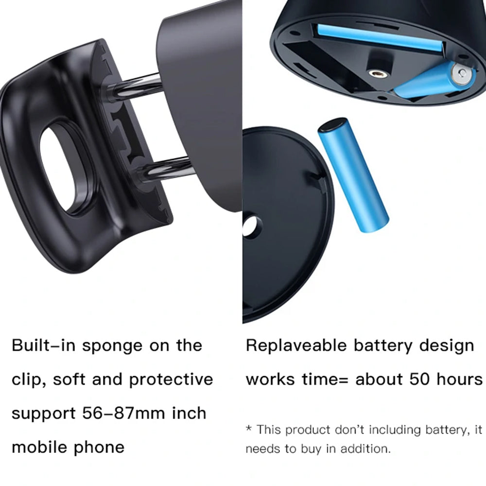 Yesido - Selfie Stick (SF10) - Stable, Intelligent Face Recognition, 360° Rotation - Black