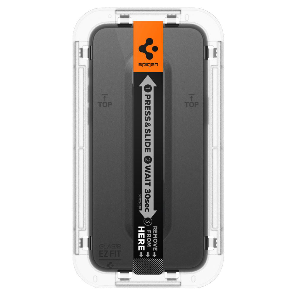 Spigen - (2 pack) Glas.tR EZ-FIT (AGL06893) - iPhone 15 Pro - Black