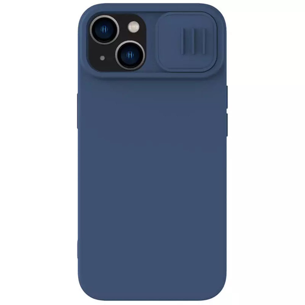 Nillkin - CamShield Silky MagSafe Silicone - iPhone 15 Plus - Midnight Blue