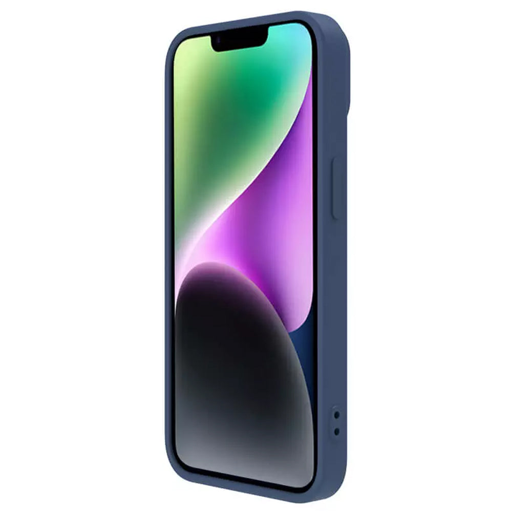Nillkin - CamShield Silky MagSafe Silicone - iPhone 15 Plus - Midnight Blue