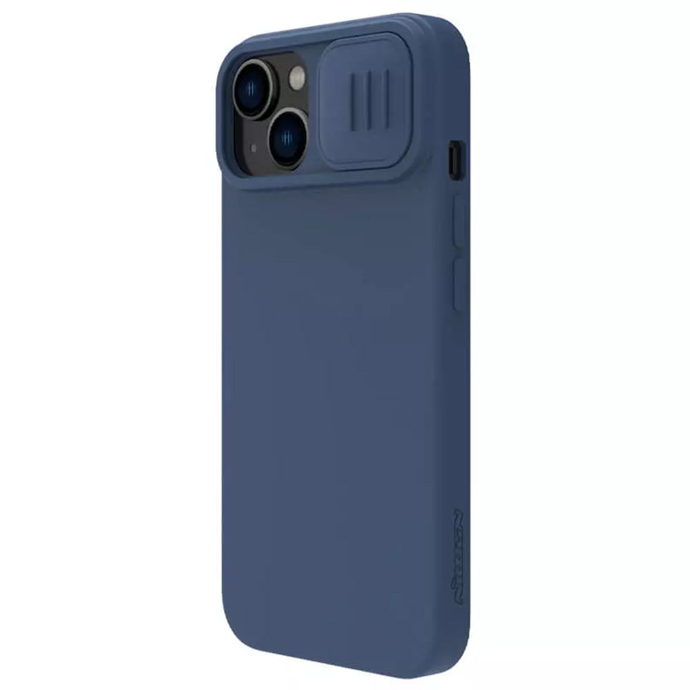 Nillkin - CamShield Silky MagSafe Silicone - iPhone 15 Plus - Midnight Blue
