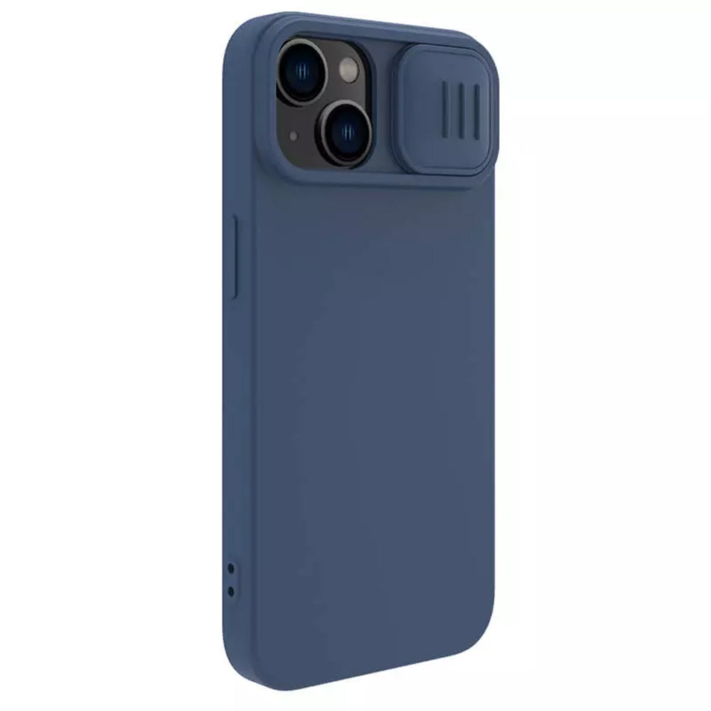 Nillkin - CamShield Silky MagSafe Silicone - iPhone 15 Plus - Midnight Blue