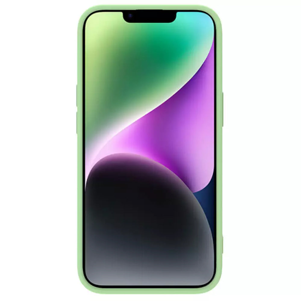 Nillkin - CamShield Silky MagSafe Silicone - iPhone 15 Plus - Mint Green