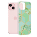 Techsuit - Marble Series - iPhone 15 - Green Hex