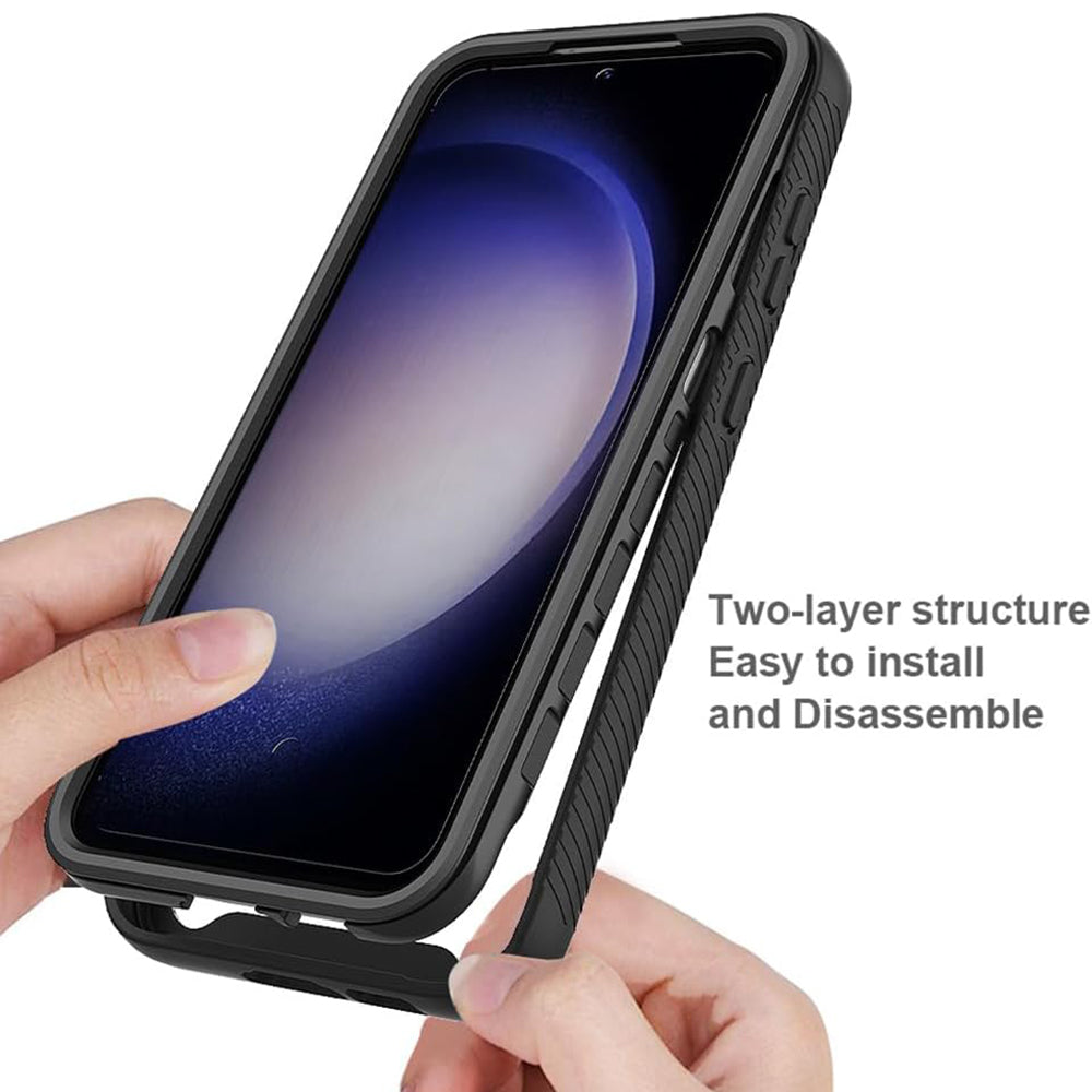 Techsuit - Defense360 Pro + Screen Protector - Samsung Galaxy S23 FE - Black