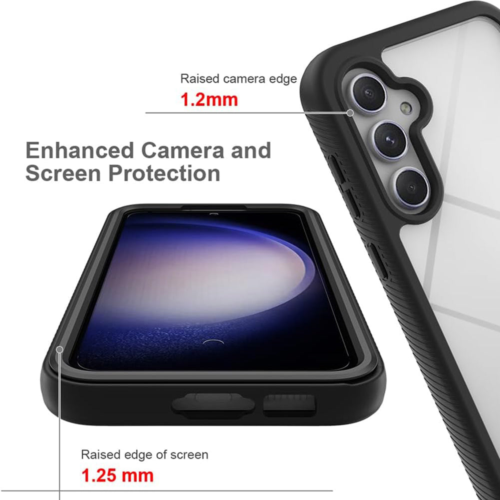 Techsuit - Defense360 Pro + Screen Protector - Samsung Galaxy S23 FE - Black